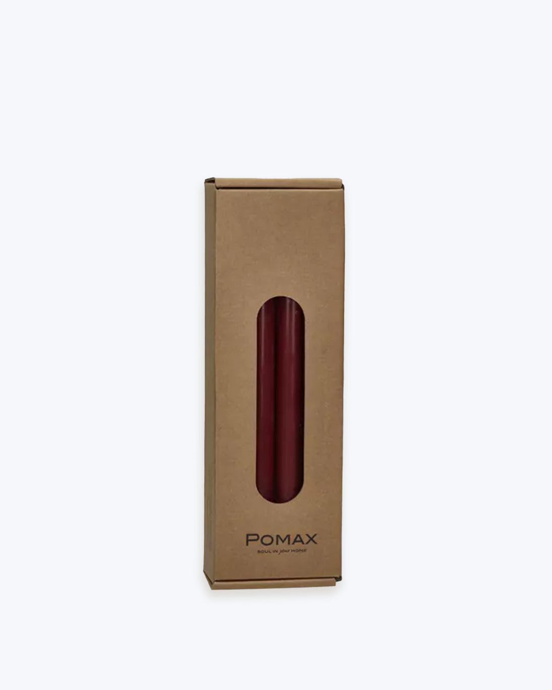SET DE 8 VELAS GRANATE 25CM