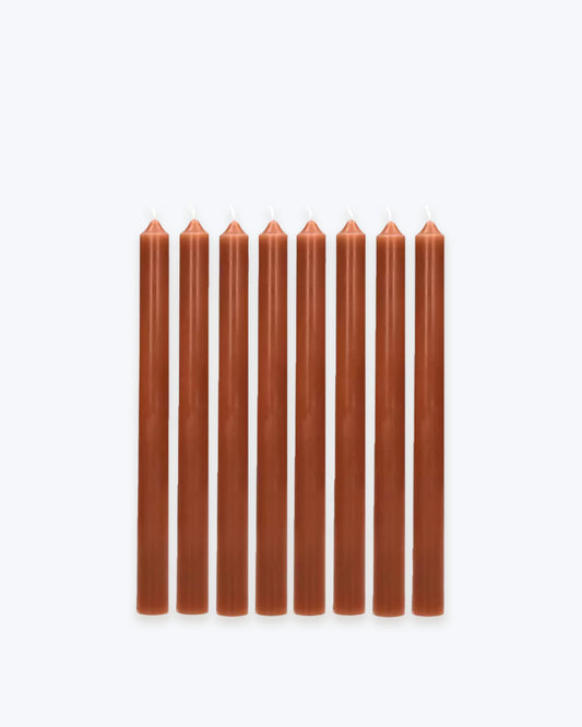 SET DE 8 VELAS CANELA 25CM