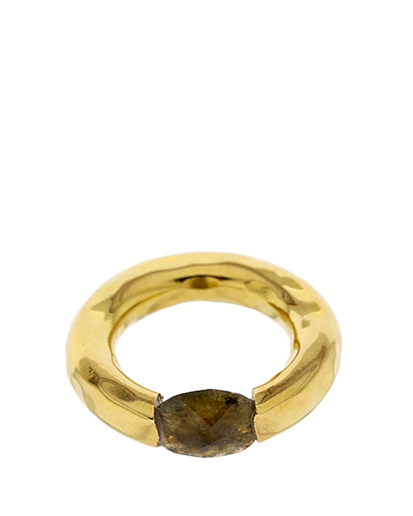 LABRADORITE HOOP RING