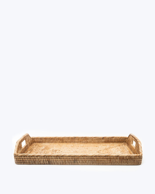 RATTAN TRAY 55X40CM