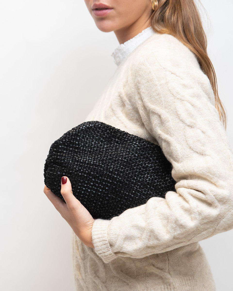 BRISTOW BRAIDED LEATHER SHOULDER BAG