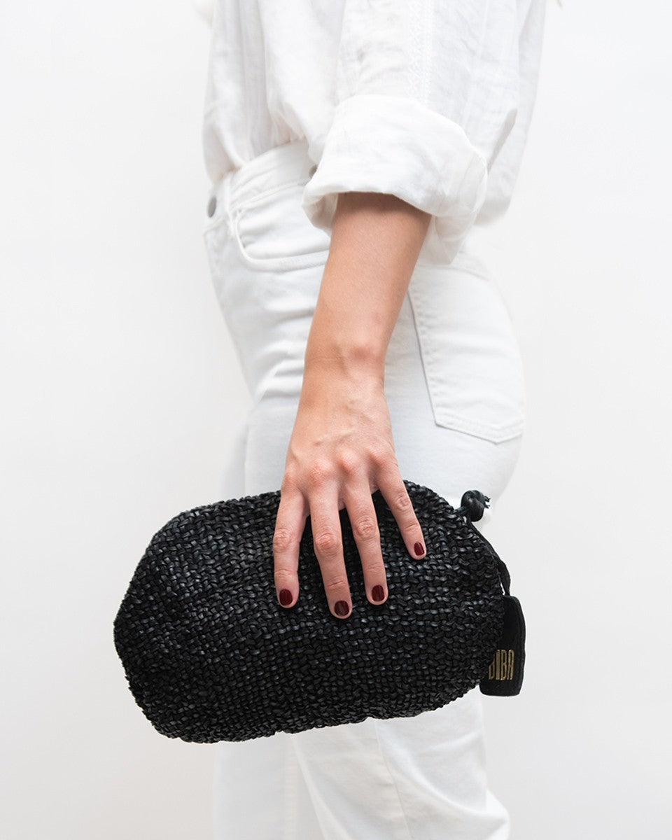 BRISTOW BRAIDED LEATHER SHOULDER BAG