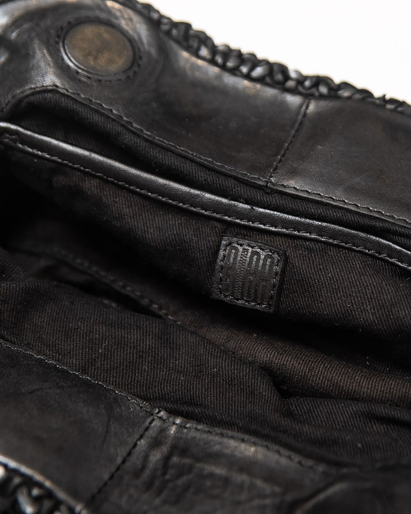 BRISTOW BRAIDED LEATHER SHOULDER BAG