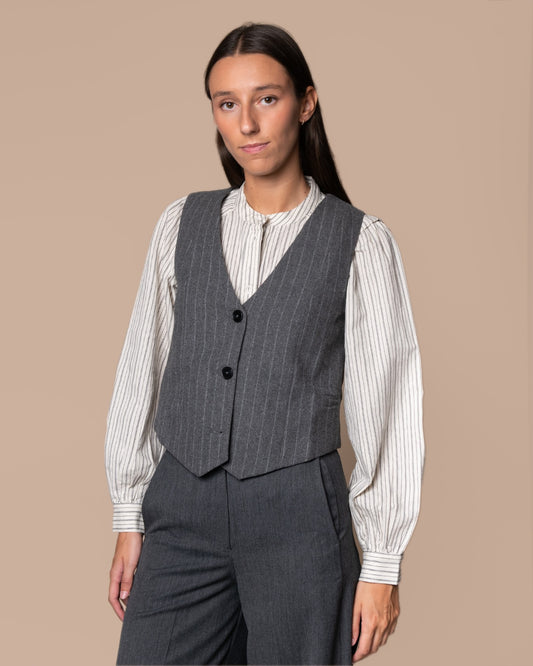 NICO PINSTRIPED VEST