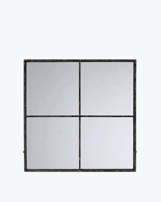 ESPEJO 4 PARTES ANTRACITA 80X80CM