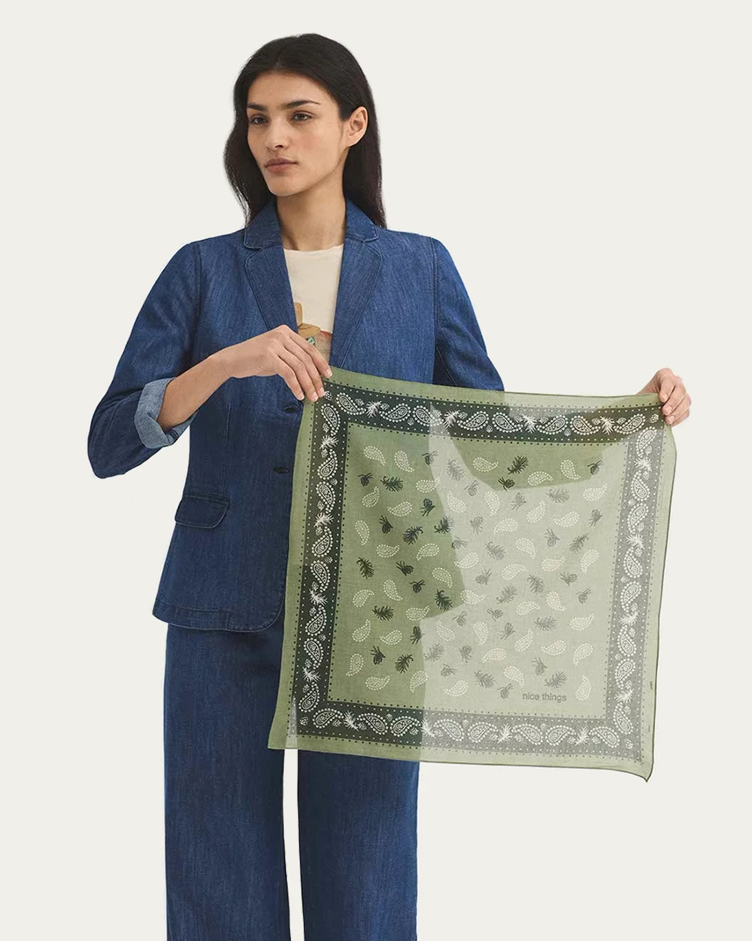 PINE BANDANA 55X55CM