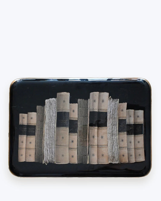BANDEJA ESMALTADA EX-LIBRIS 58X40CM