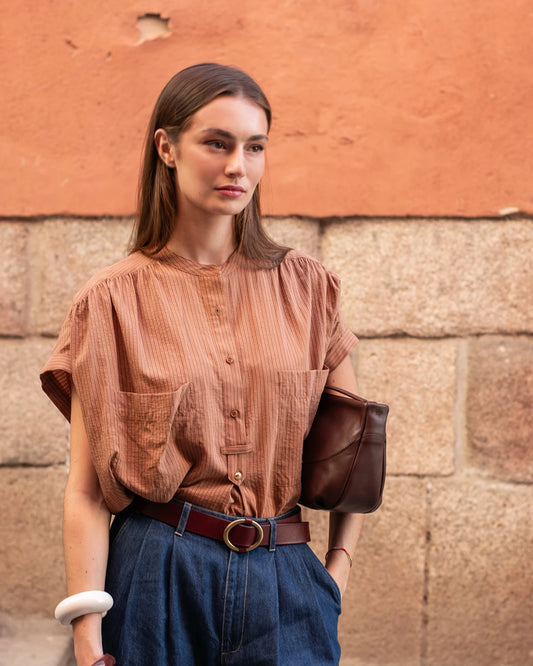 CAMISA CAMILLE MOSTAZA