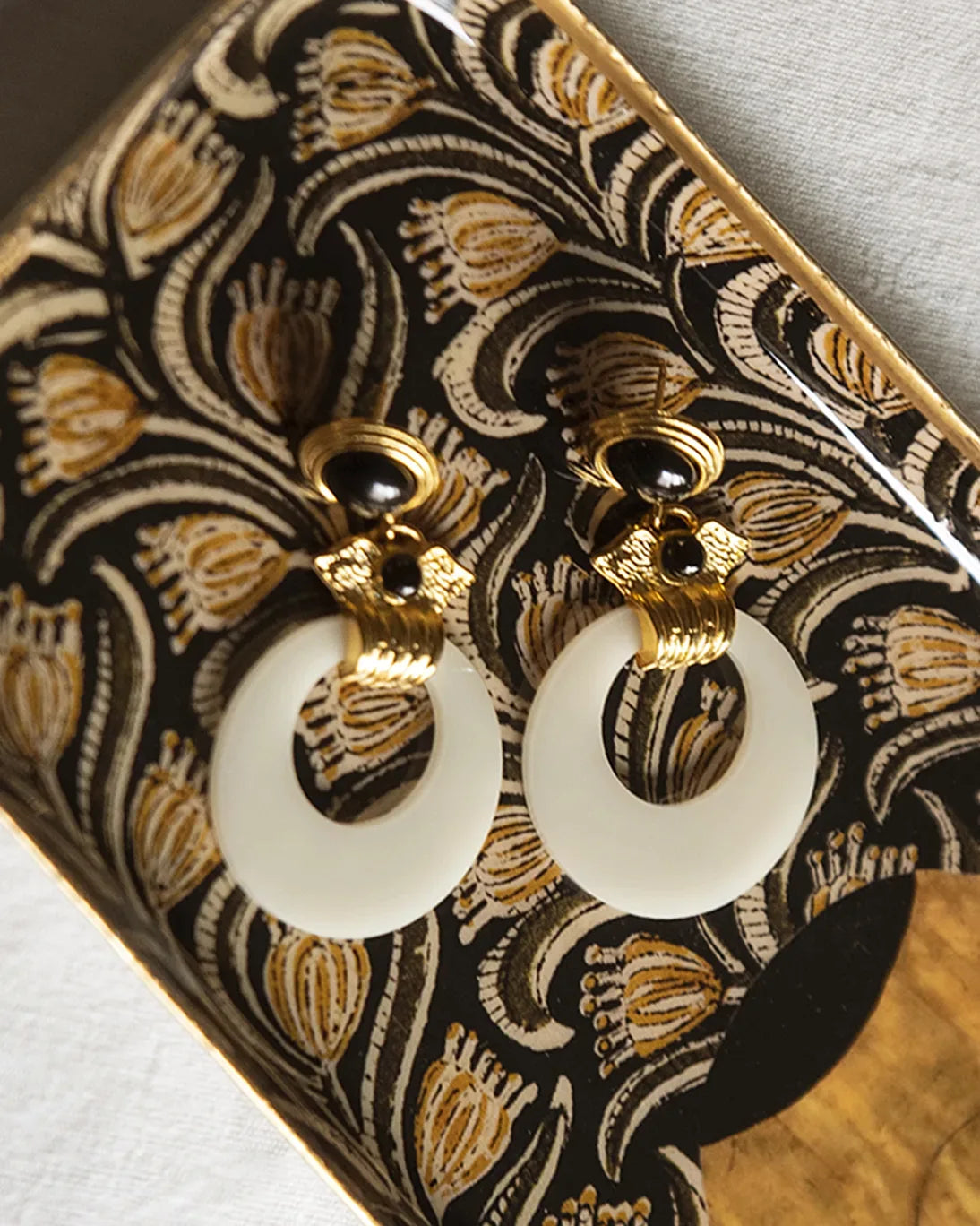 BANDEJA ESMALTADA ALBIZIA 34X11CM