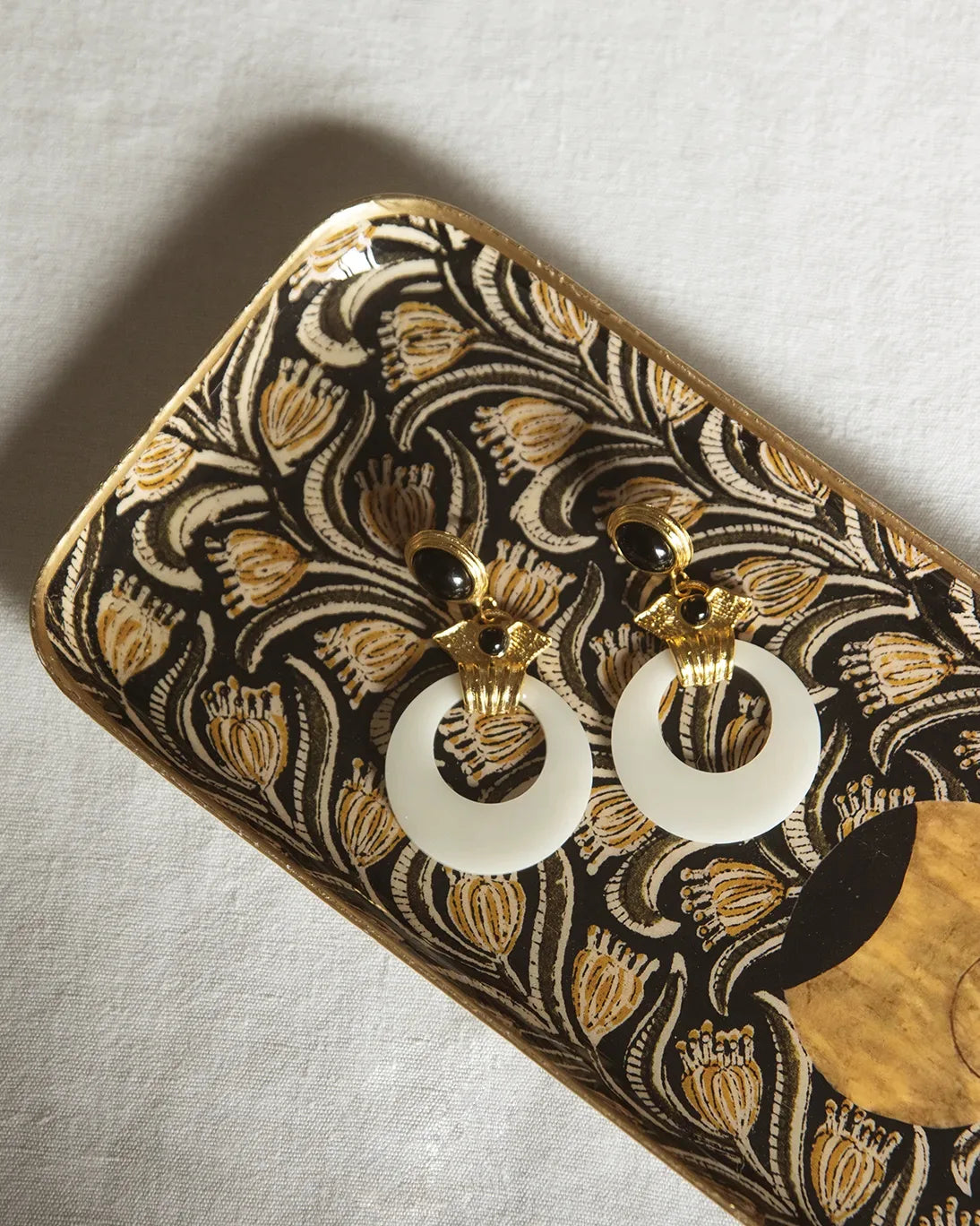 BANDEJA ESMALTADA ALBIZIA 34X11CM