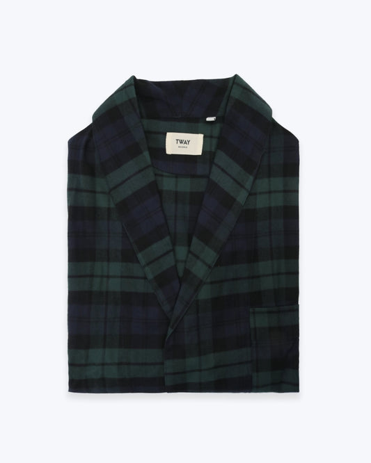 BATA CUADROS AZULES Y VERDES