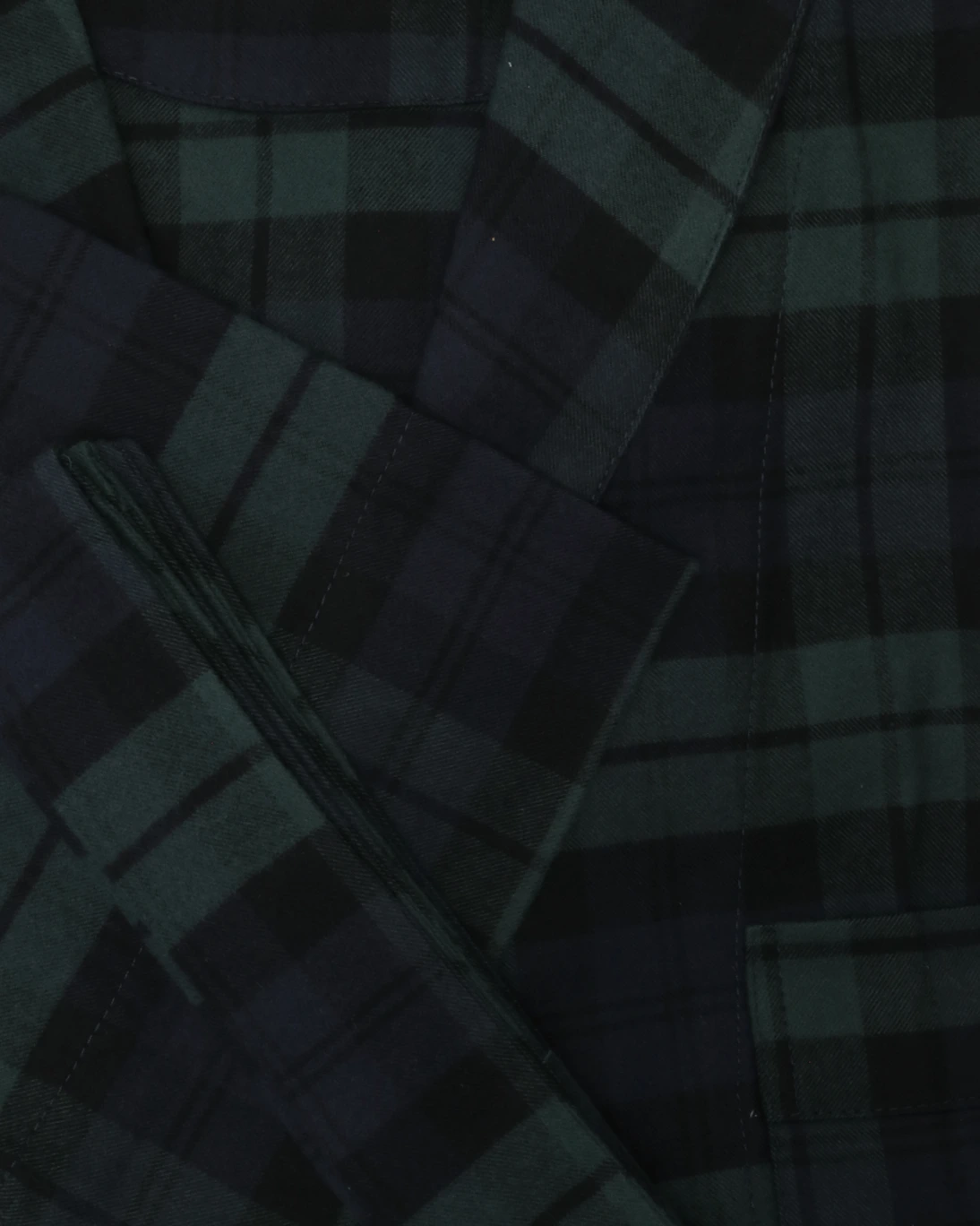 BATA CUADROS AZULES Y VERDES