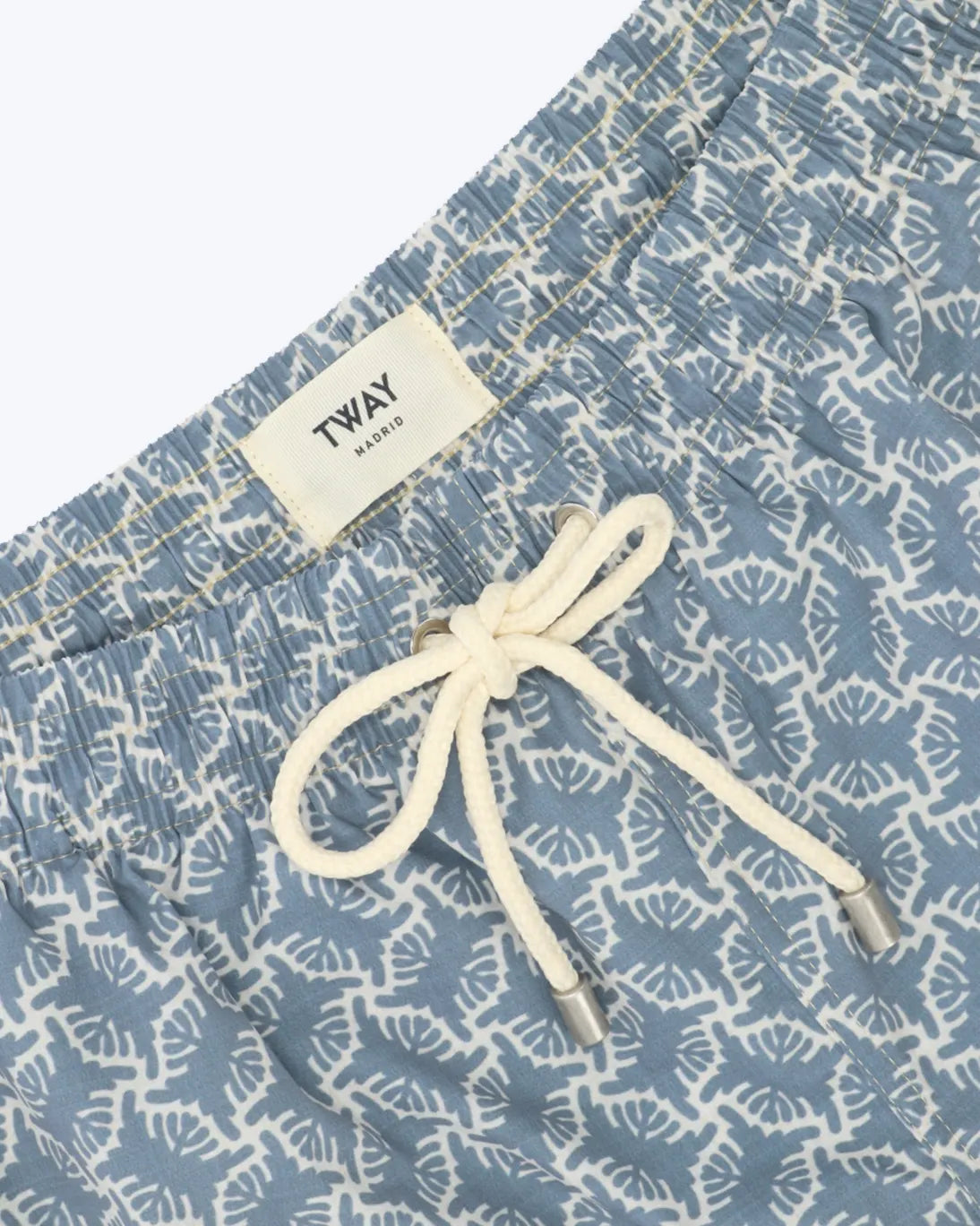 TRAJE DE BAÑO ÉTNICO AZUL GRISÁCEO