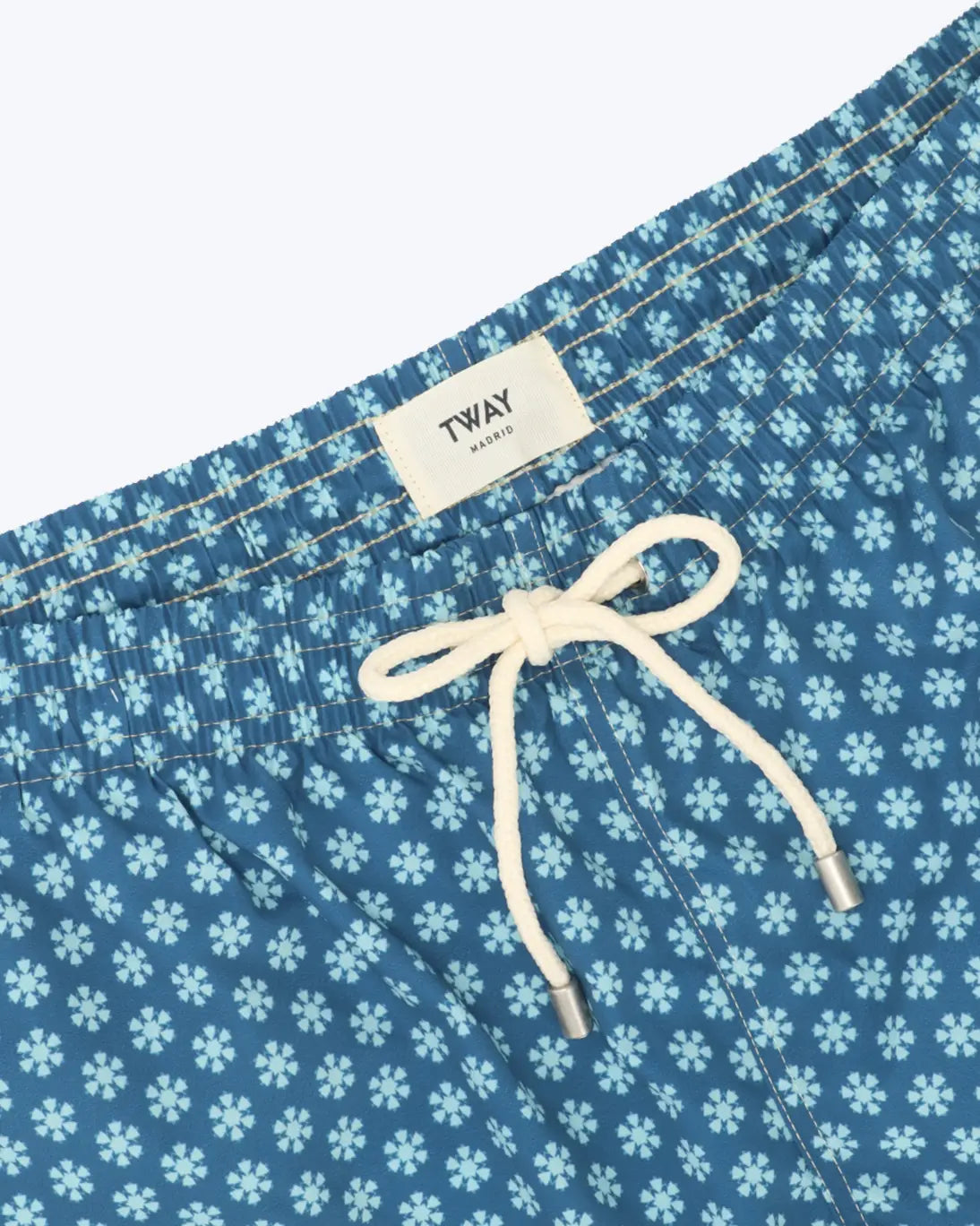 TRAJE DE BAÑO FLOR AZUL