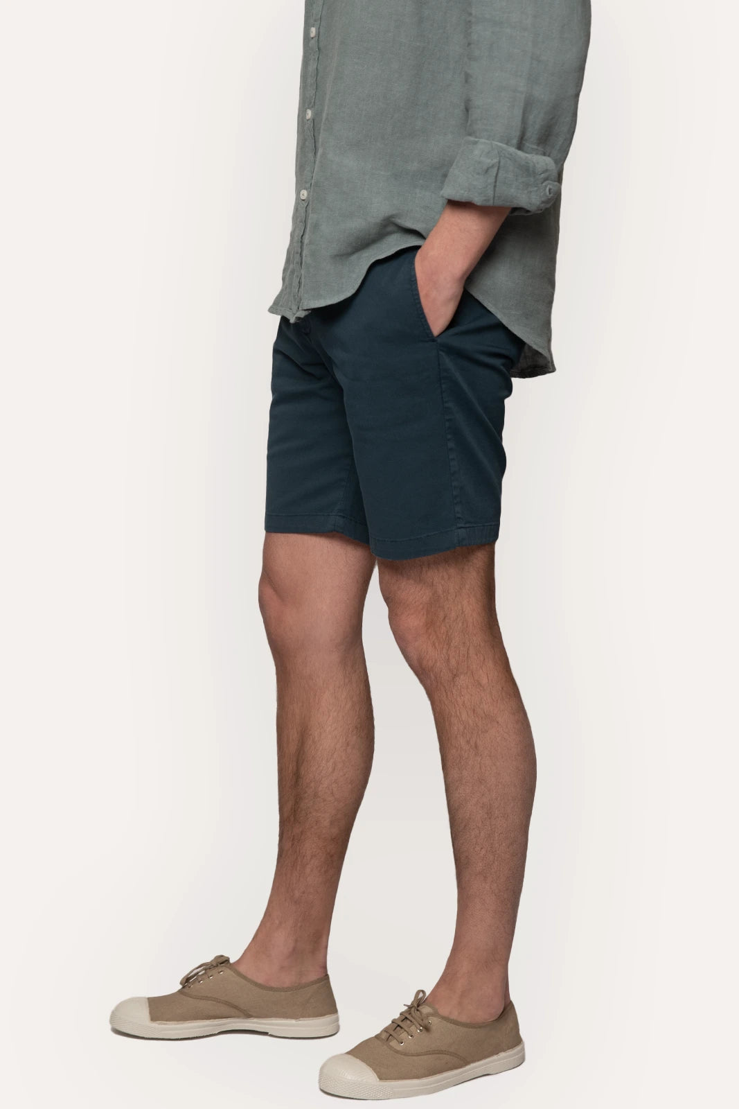 BERMUDAS CHINO AZUL