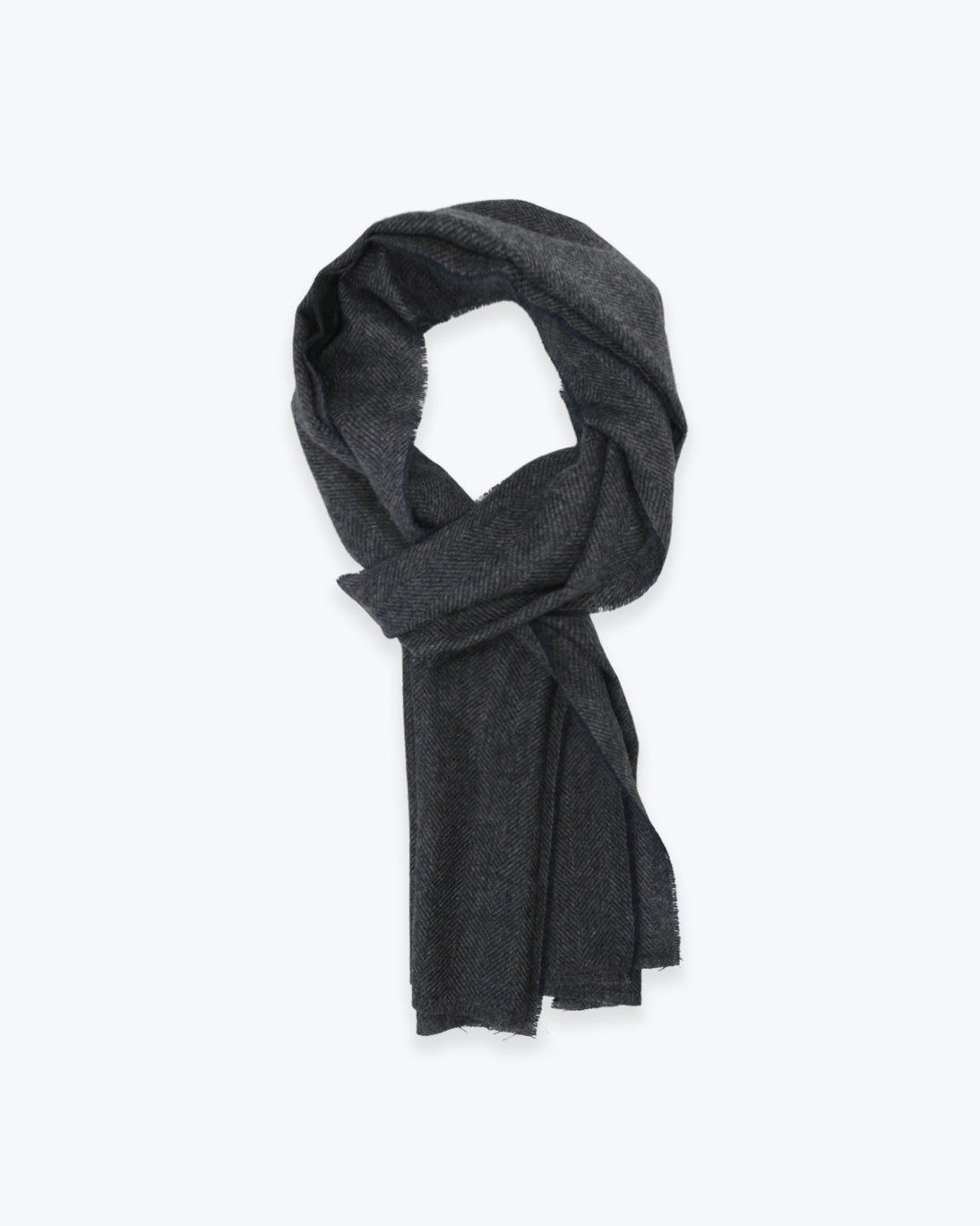 BUFANDA AZUL DE ESPIGA