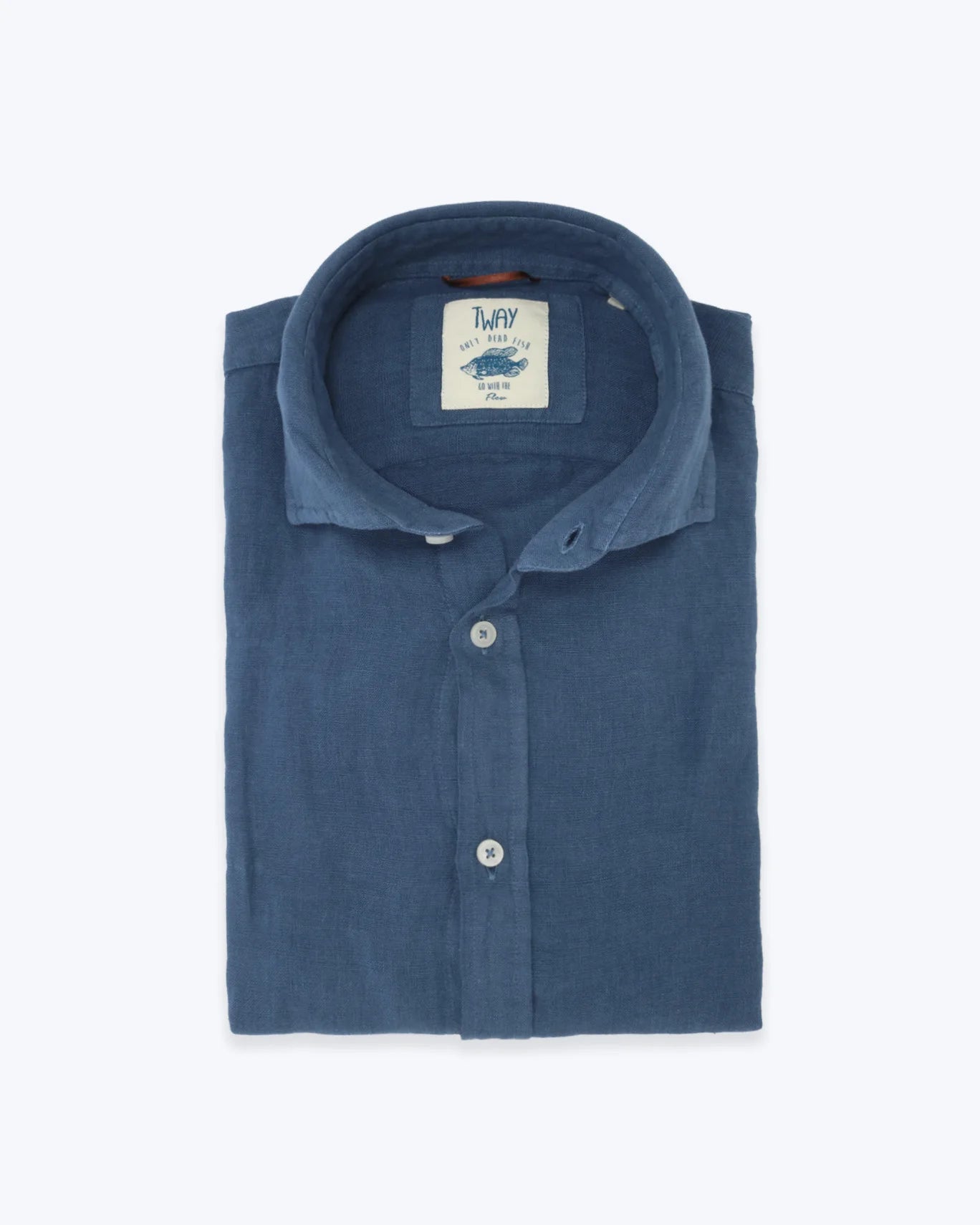 CAMISA AZUL LINO TWAY