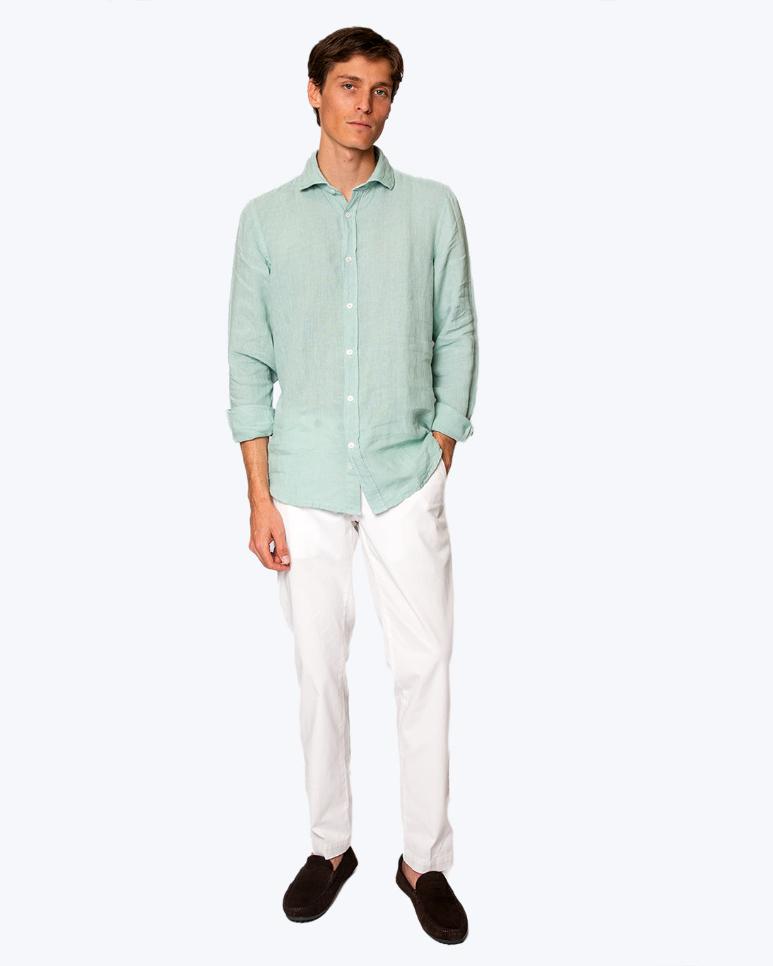 CAMISA VERDE LINO