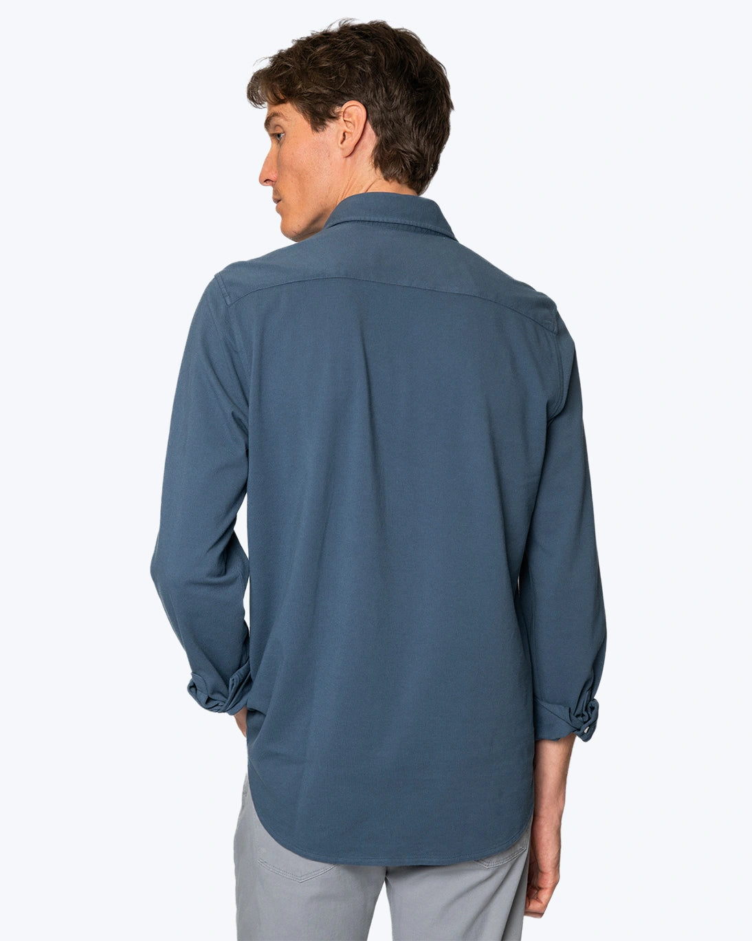 CAMISA AZUL PIQUE