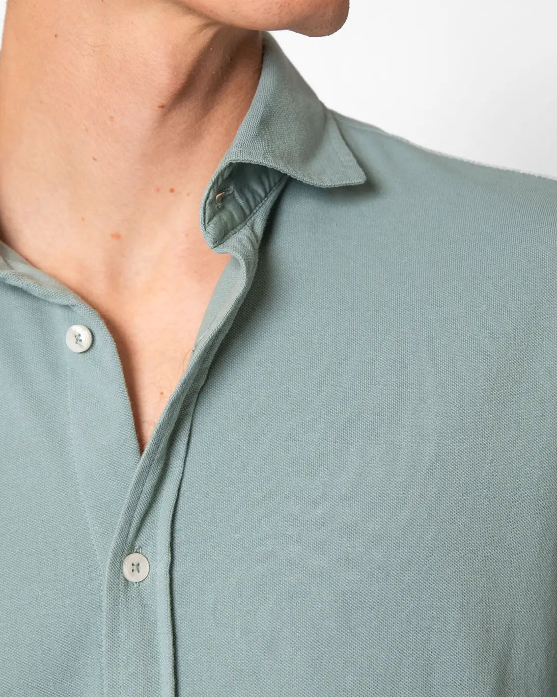 CAMISA VERDE PIQUÉ