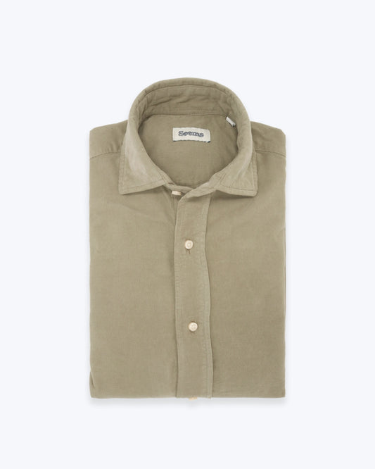 CAMISA PANA VERDE CAZA
