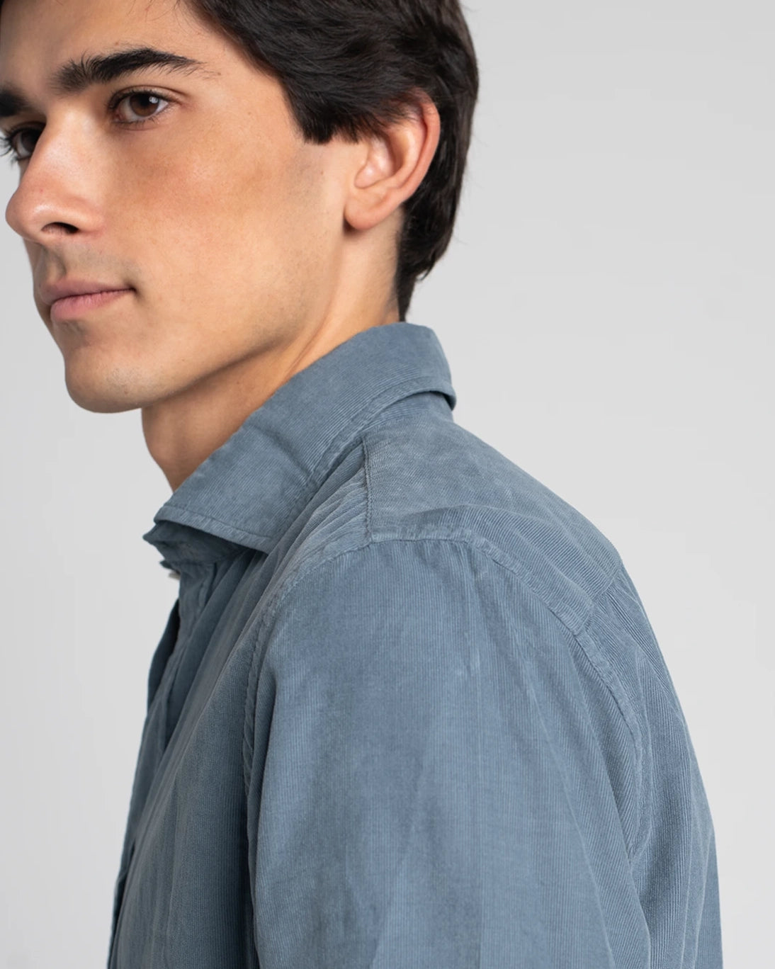 CAMISA MICROPANA AZUL CLARO LAVADO