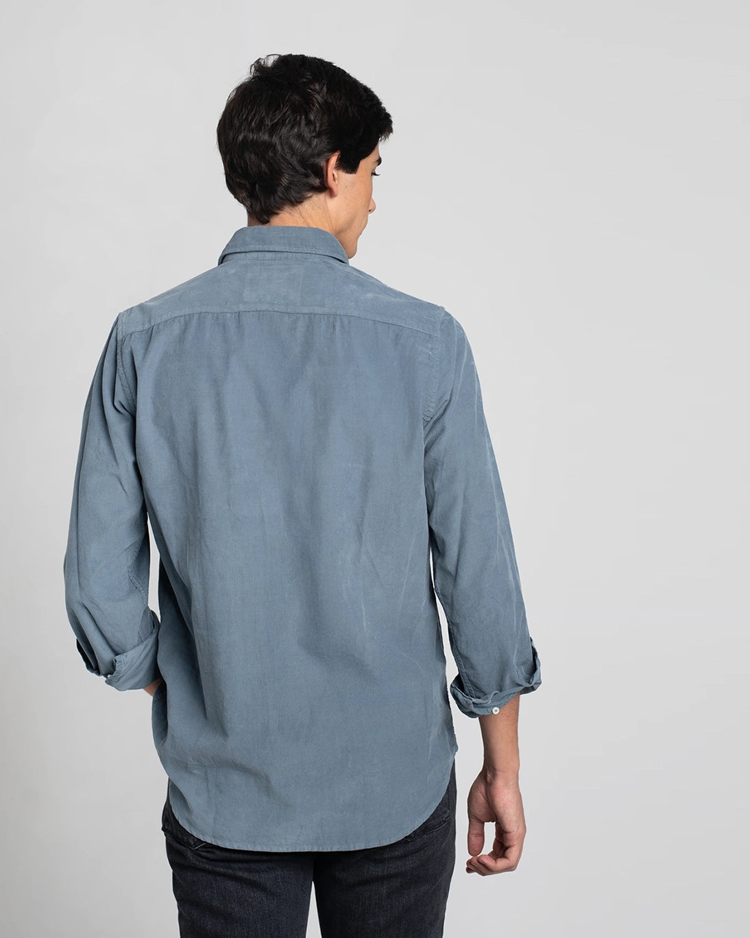 CAMISA MICROPANA AZUL CLARO LAVADO