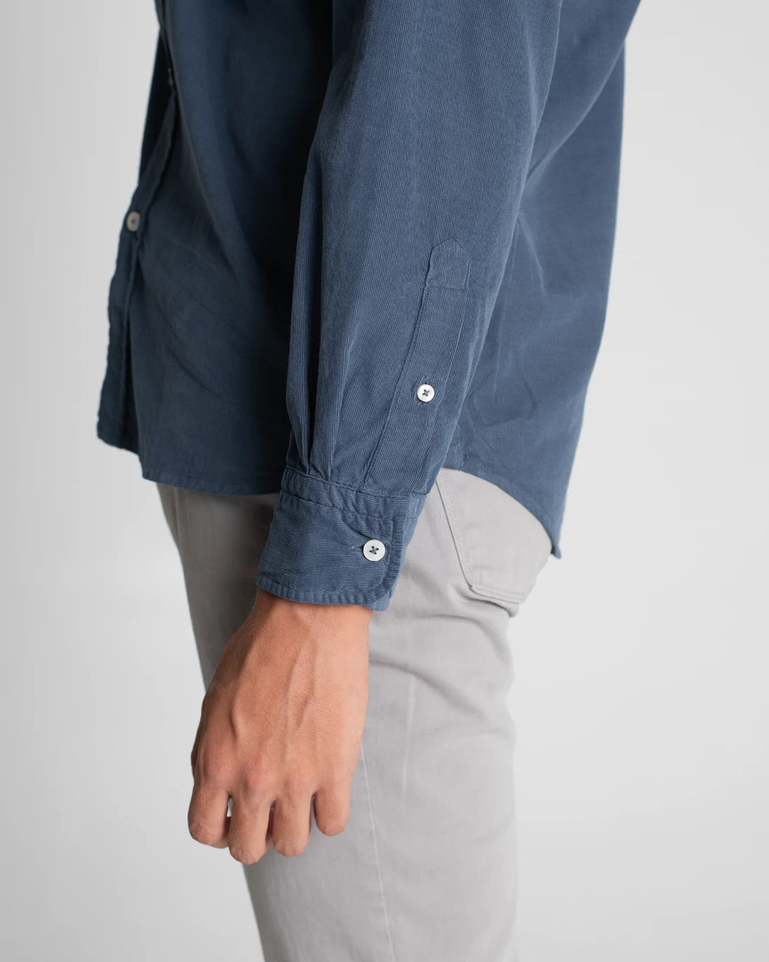 CAMISA MICROPANA AZUL LAVADO