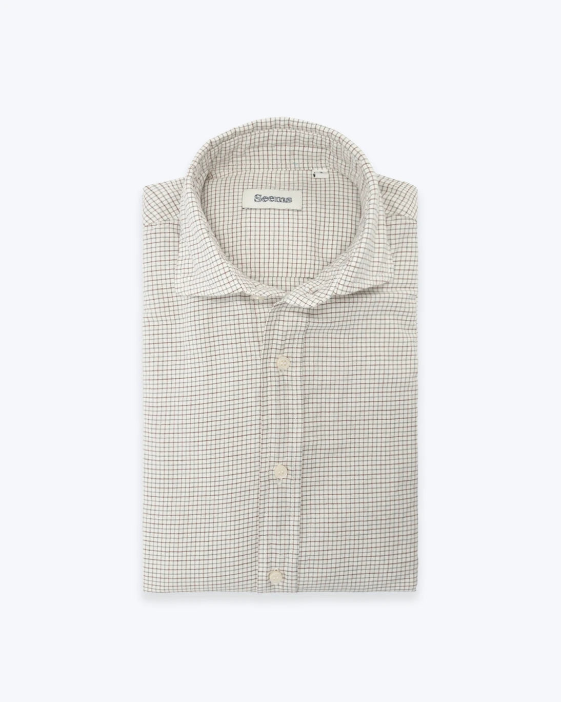 CAMISA CUADROS MARRONES Y AZULES