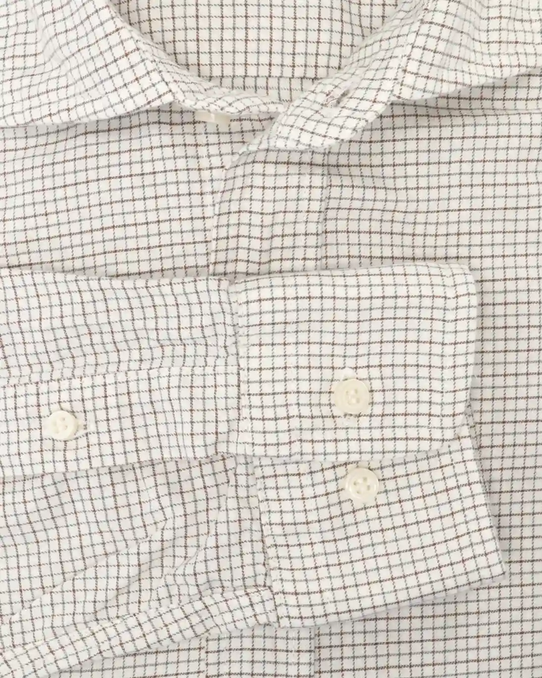 CAMISA CUADROS MARRONES Y AZULES