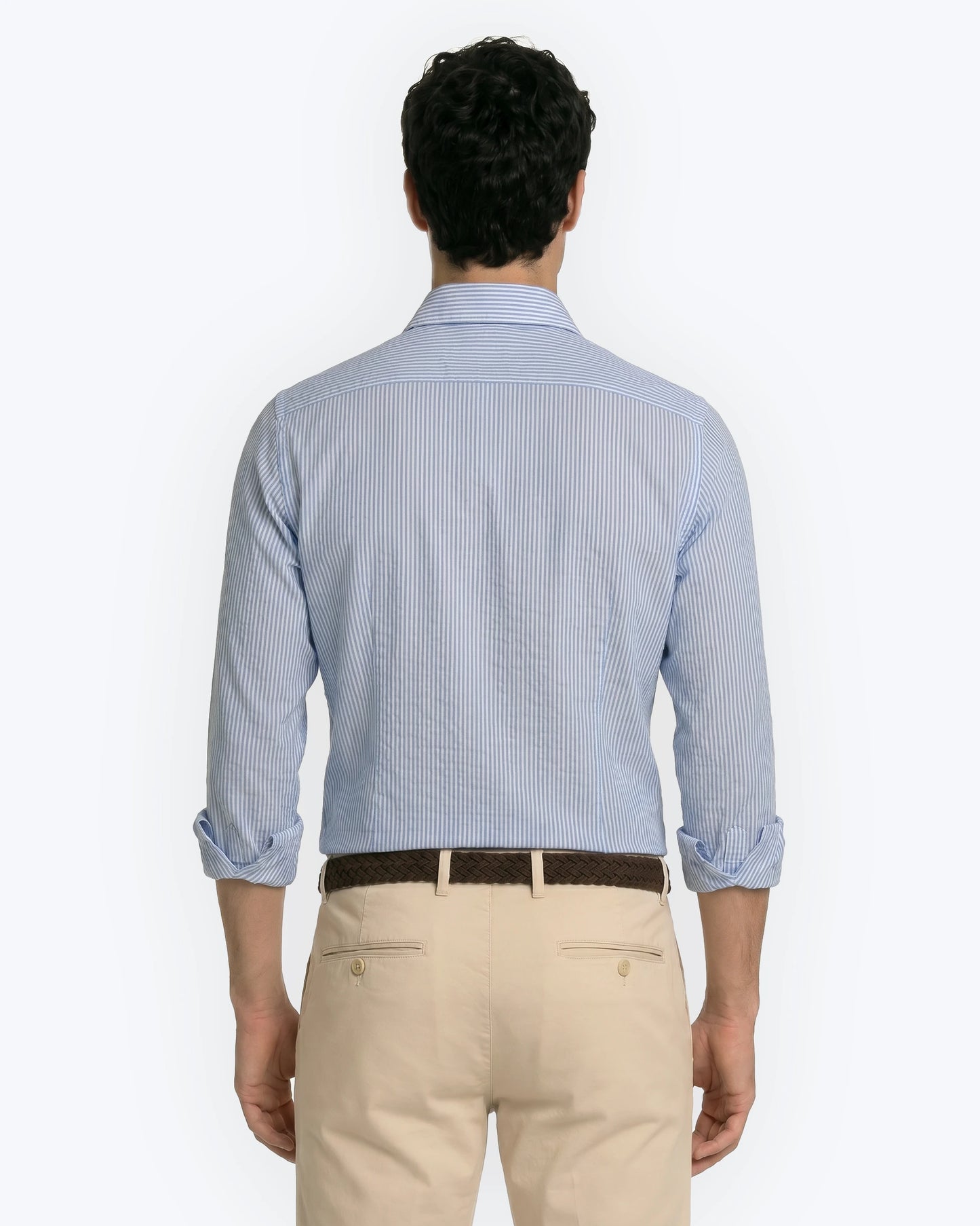 CAMISA RAYAS AZULES SEERSUCKER