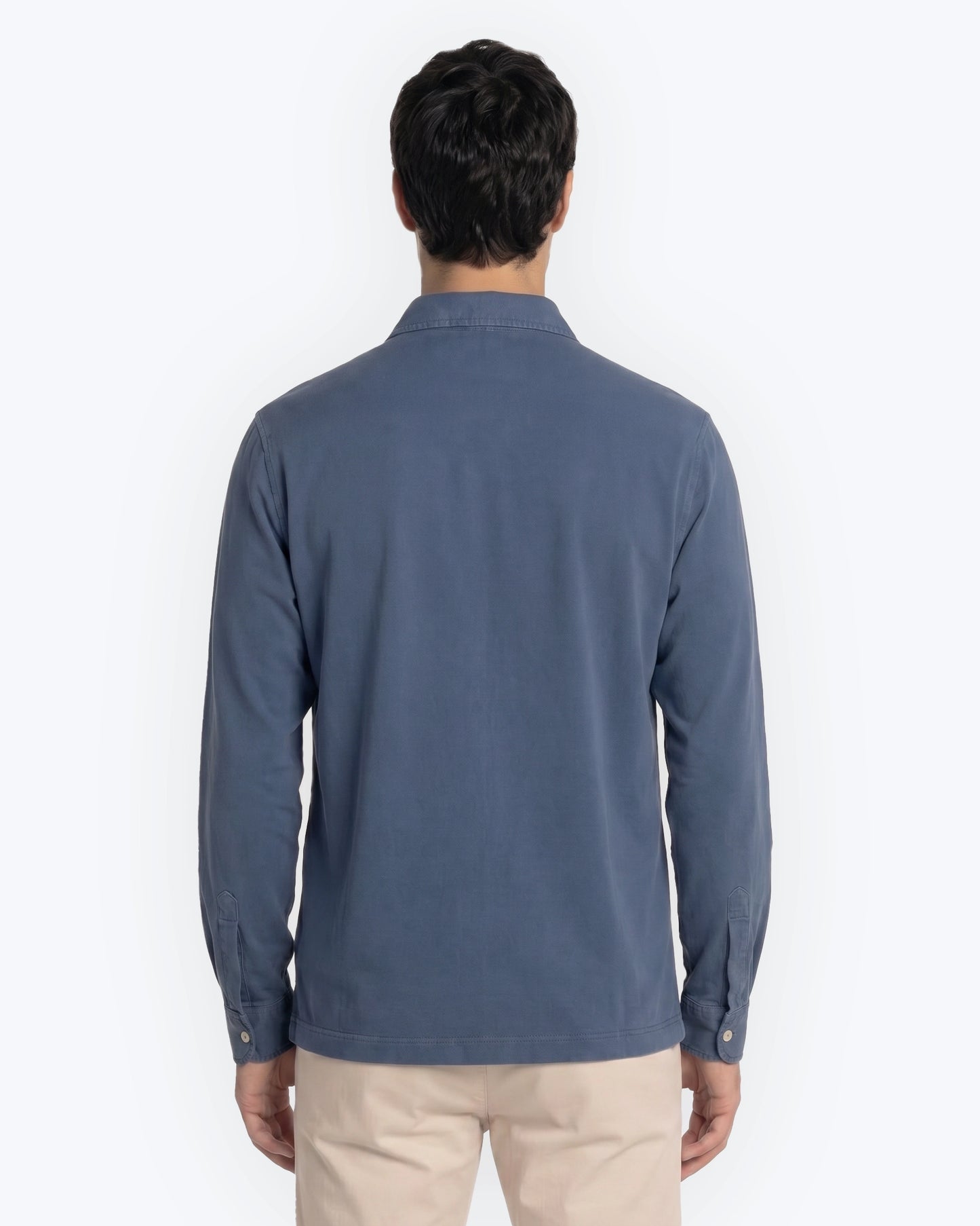 CAMISA PUNTO LISO AZUL