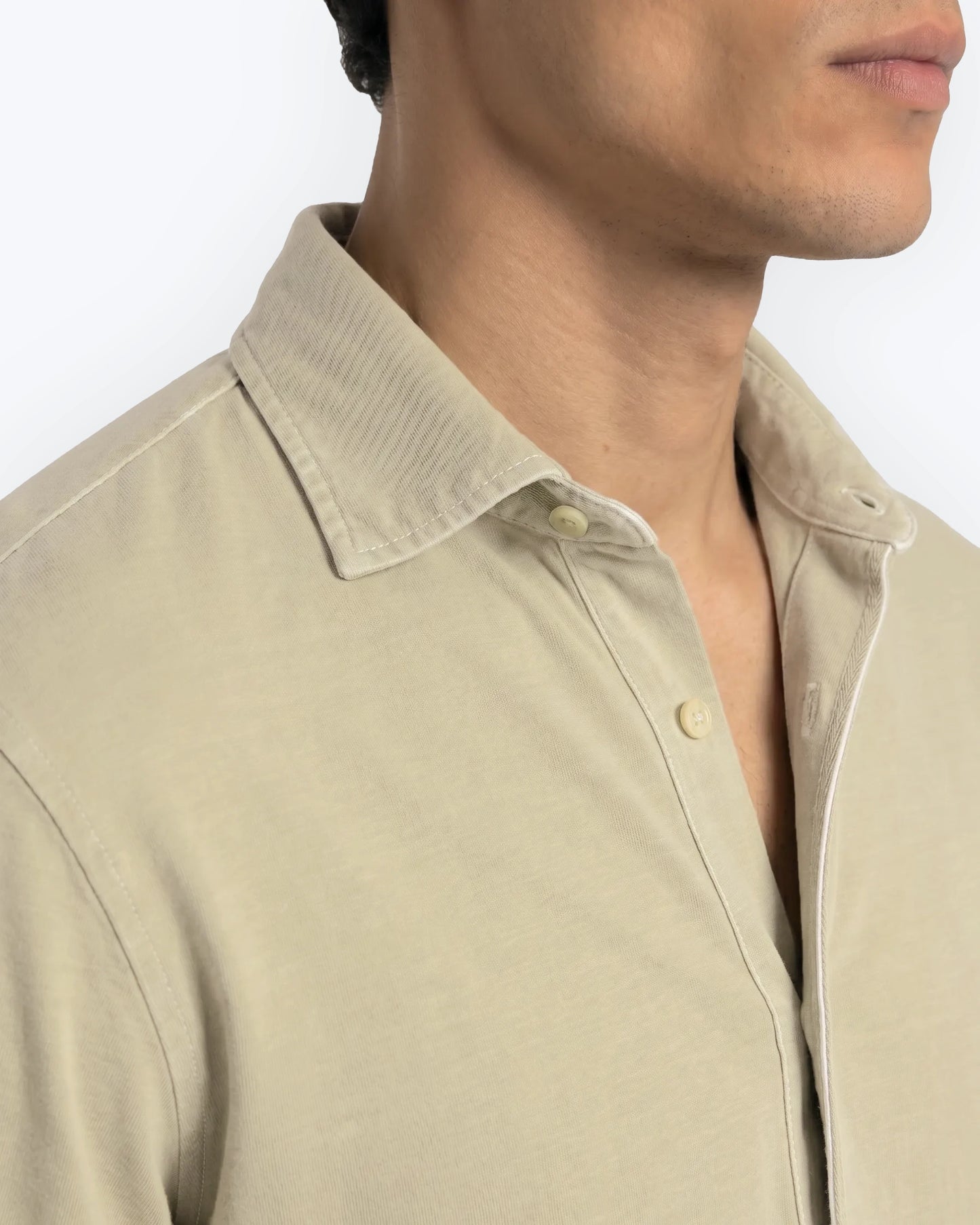 CAMISA PUNTO LISO BEIGE