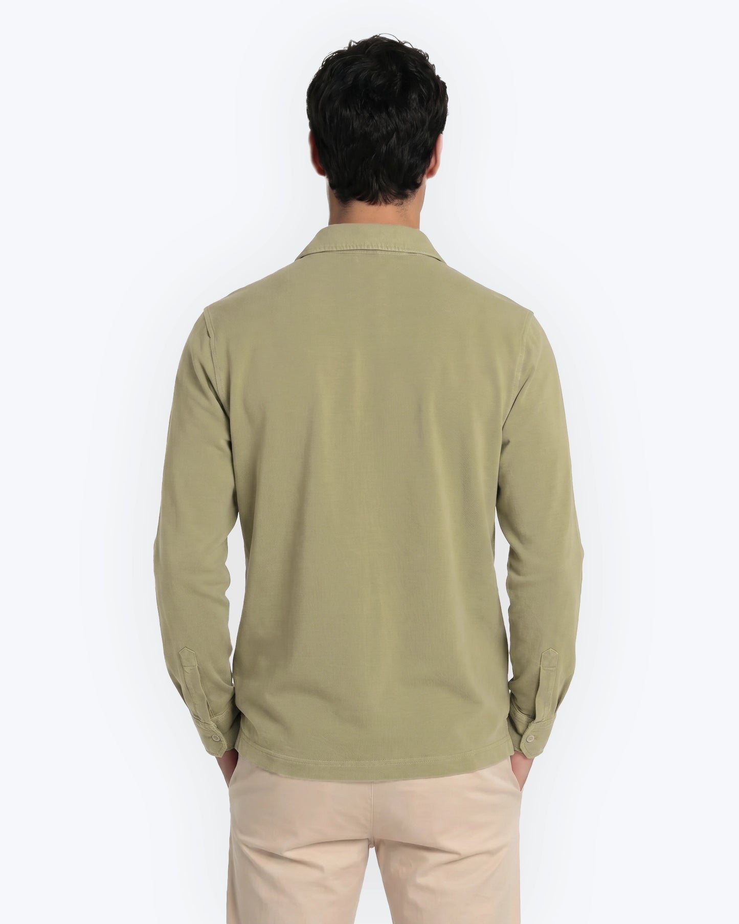 CAMISA PUNTO LISO VERDE