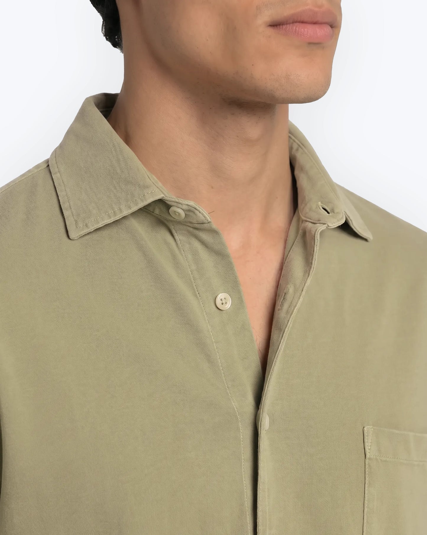 CAMISA PUNTO LISO VERDE