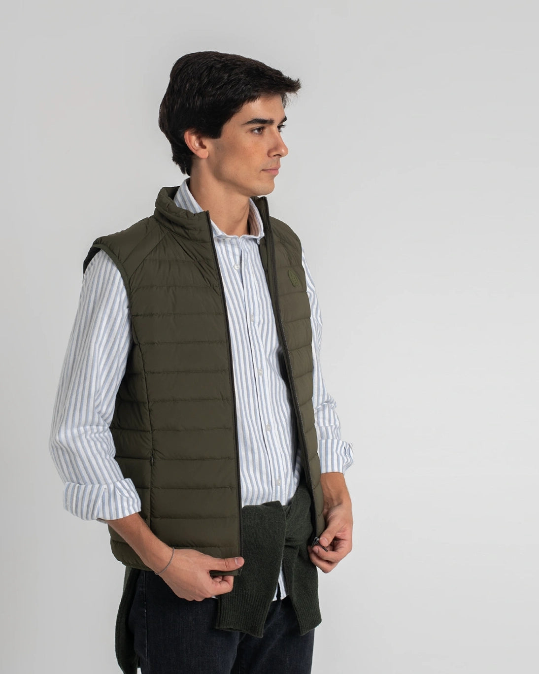 Chaleco plumas hombre HCE00001