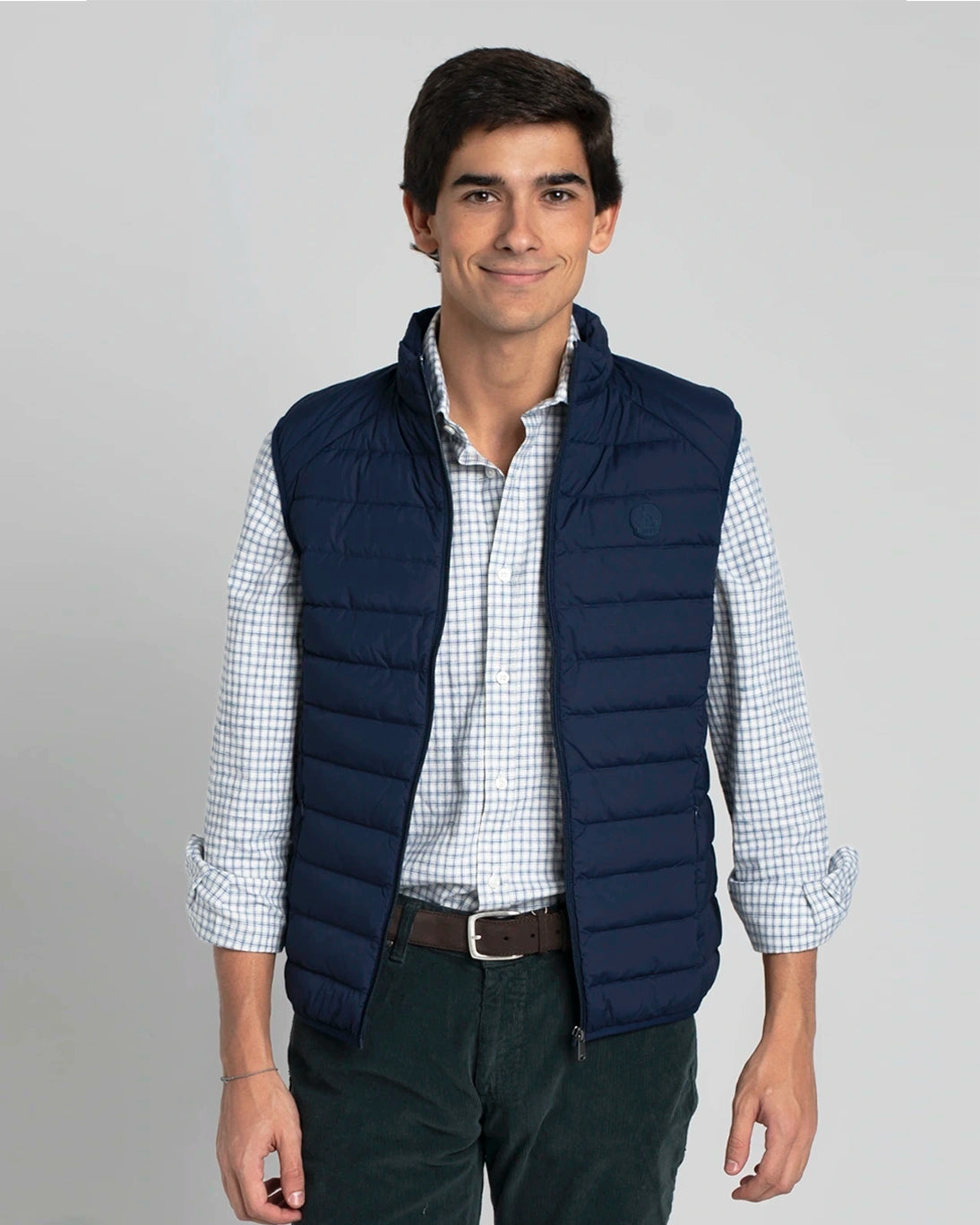 CHALECO DE PLUMAS NAVY