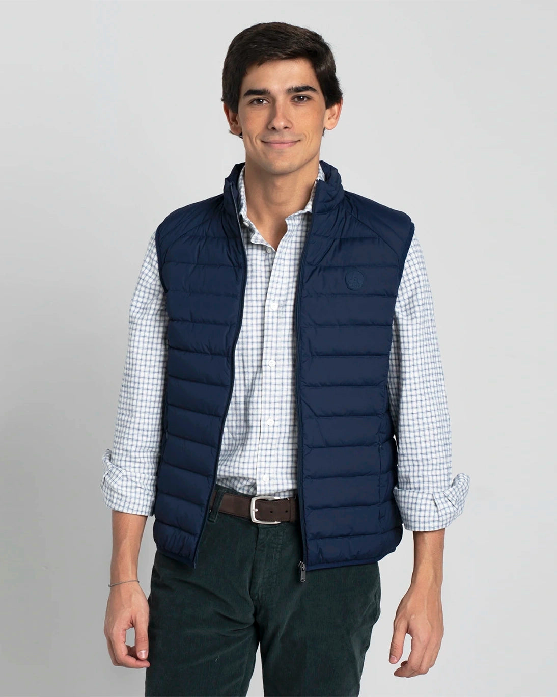 CHALECO DE PLUMAS NAVY