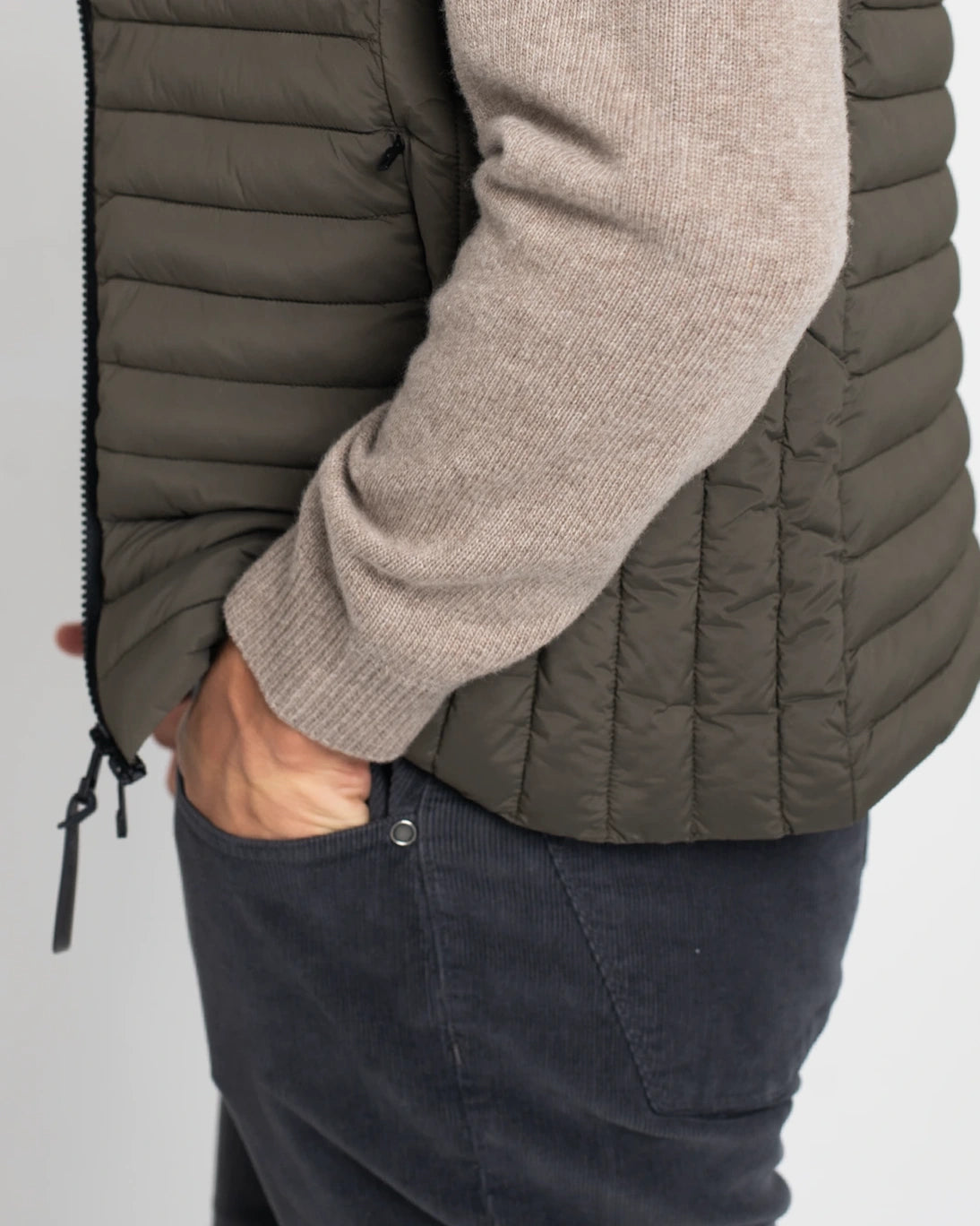 CHALECO ACOLCHADO VERDE OLIVA