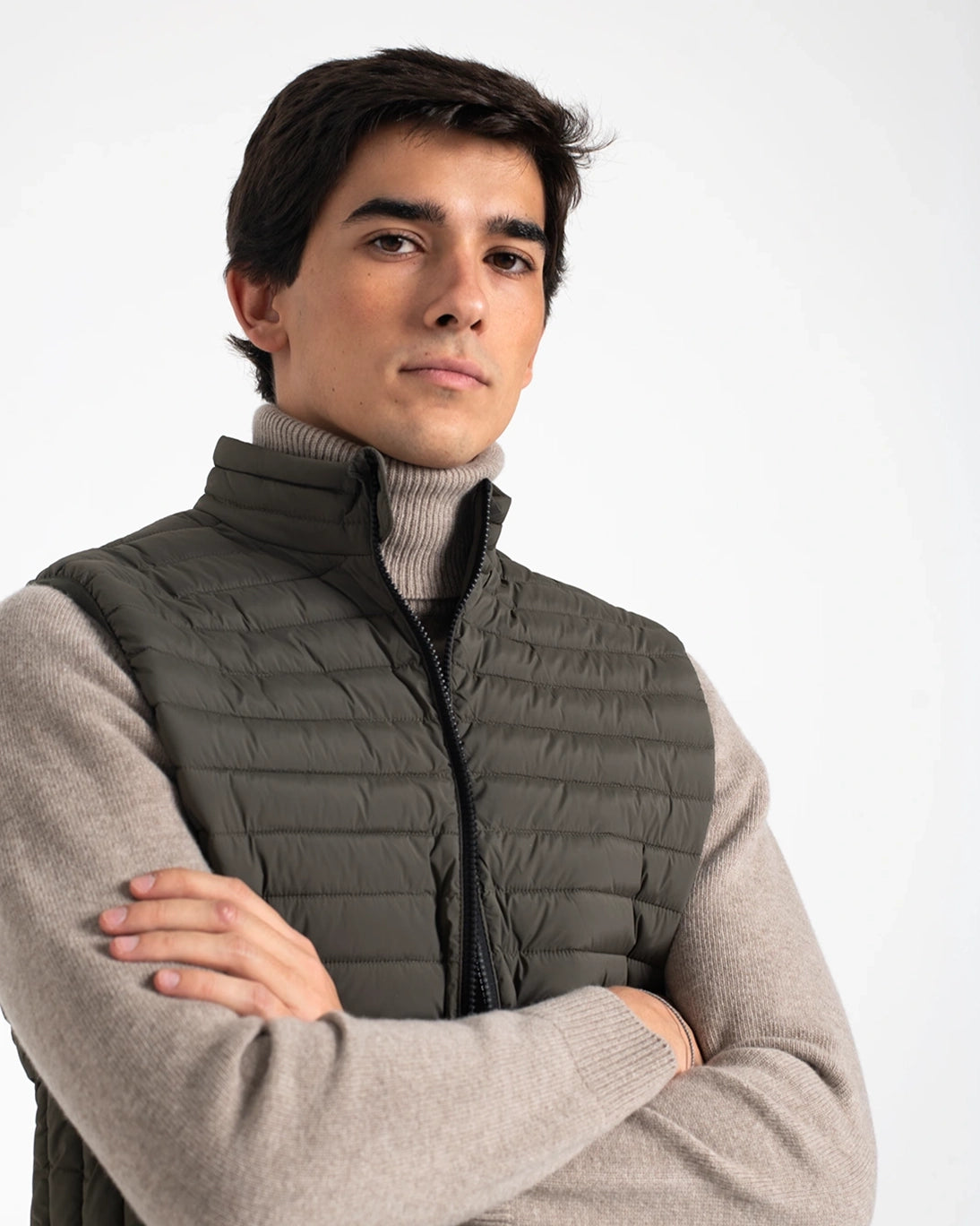 CHALECO ACOLCHADO VERDE OLIVA