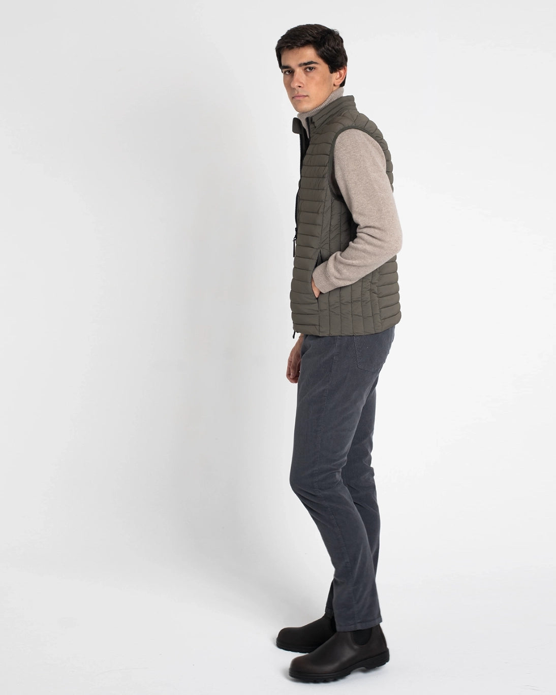 CHALECO ACOLCHADO VERDE OLIVA