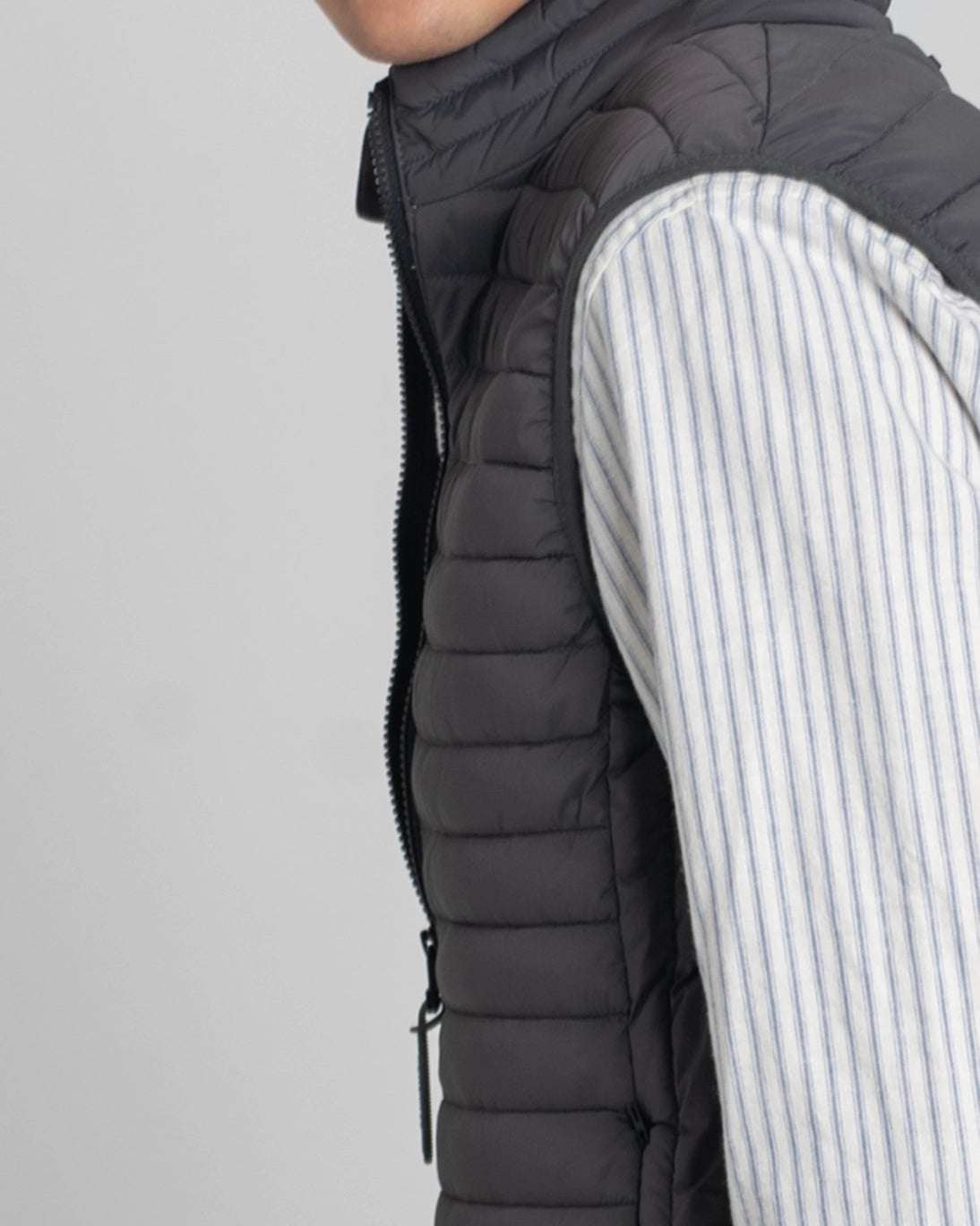 CHALECO ACOLCHADO GRIS