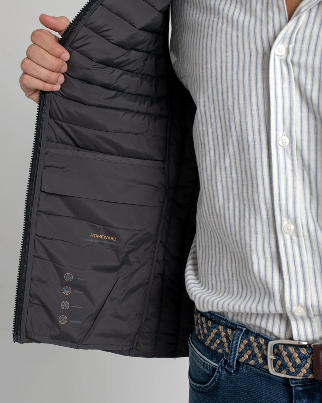 CHALECO ACOLCHADO GRIS