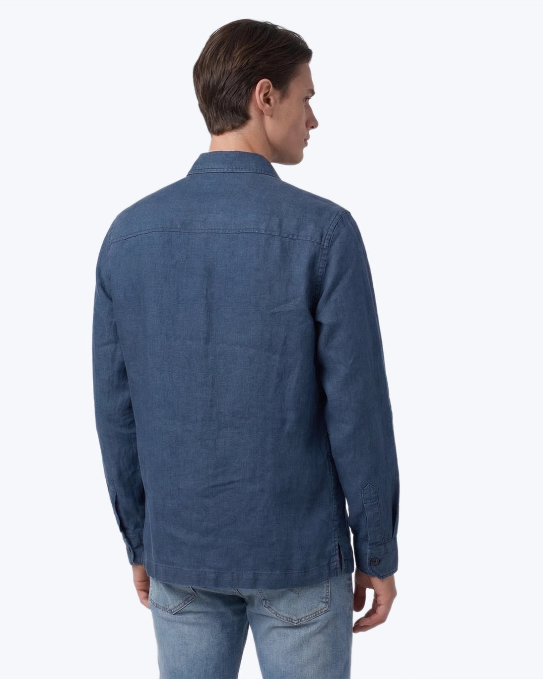 SOBRECAMISA LORENZO LINO AZUL