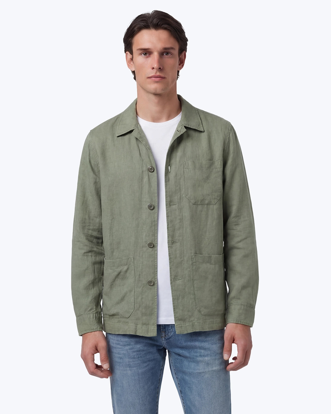 SOBRECAMISA LORENZO LINO VERDE