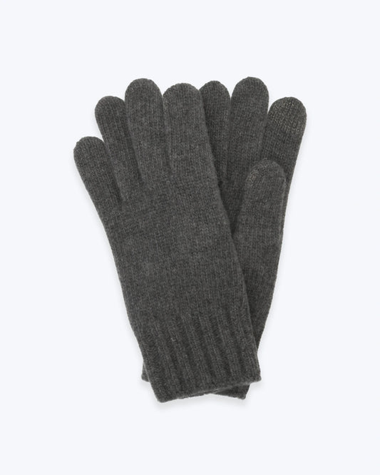 GUANTES LANA CASHMERE GRIS