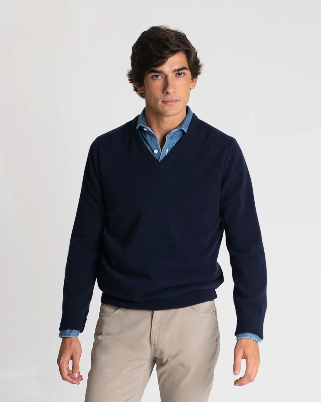 Jersey azul de pico de la marca Tway