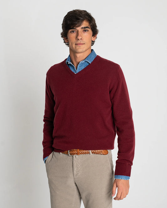JERSEY PICO BURDEOS