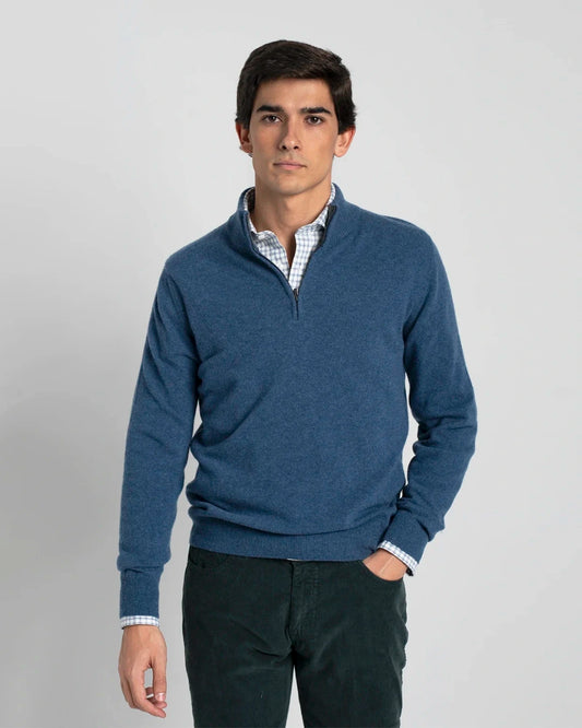 JERSEY CREMALLERA AZUL