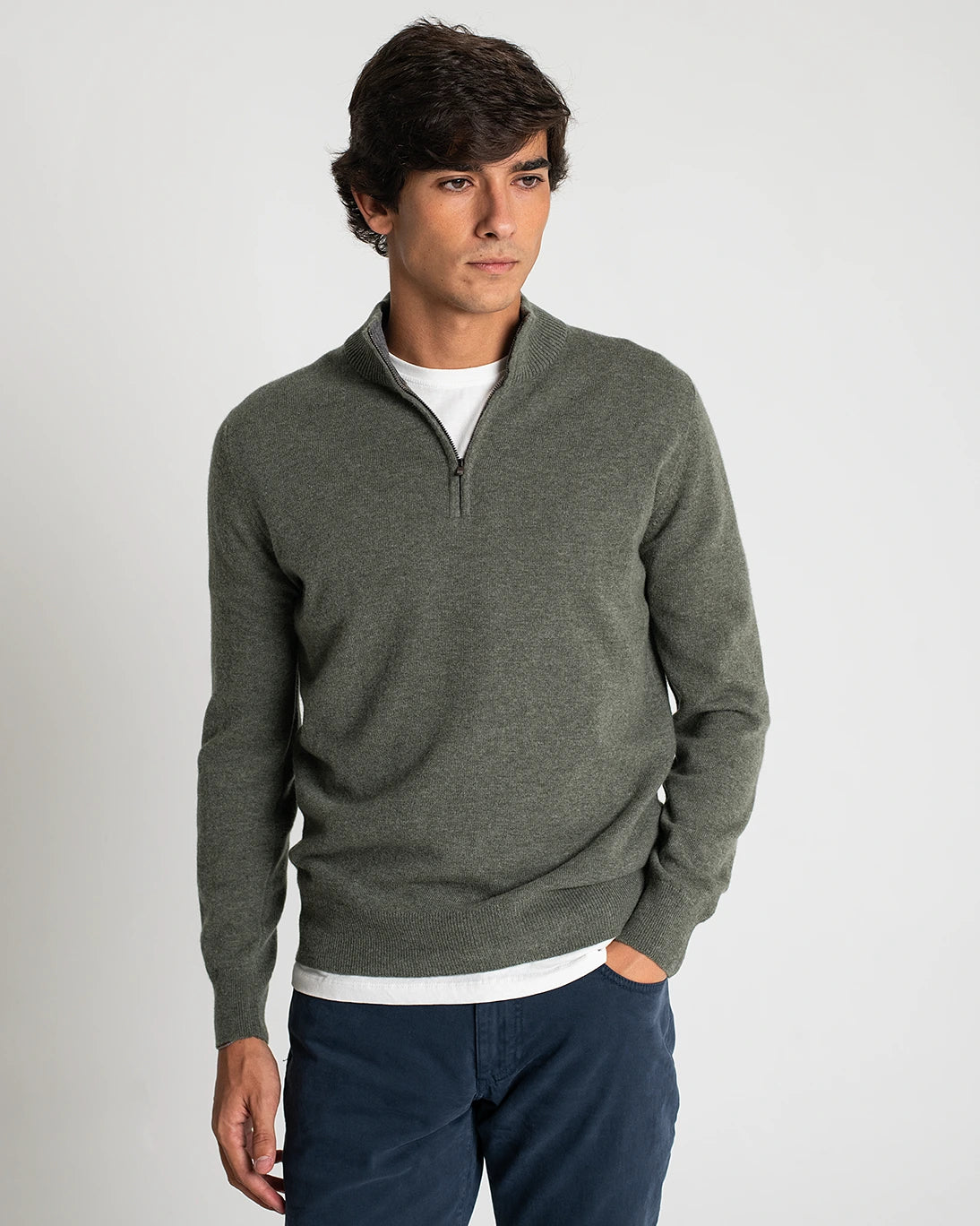 JERSEY CREMALLERA VERDE